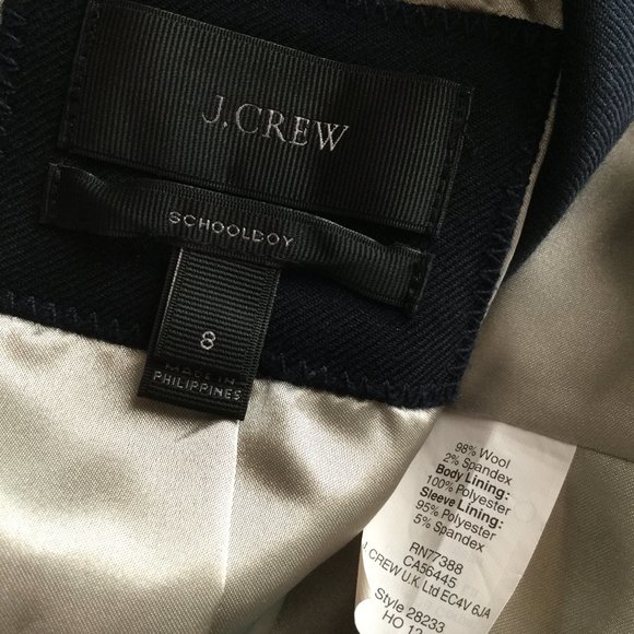 J CREW classic schoolboy long sleeves blazer - Picture 9 of 9